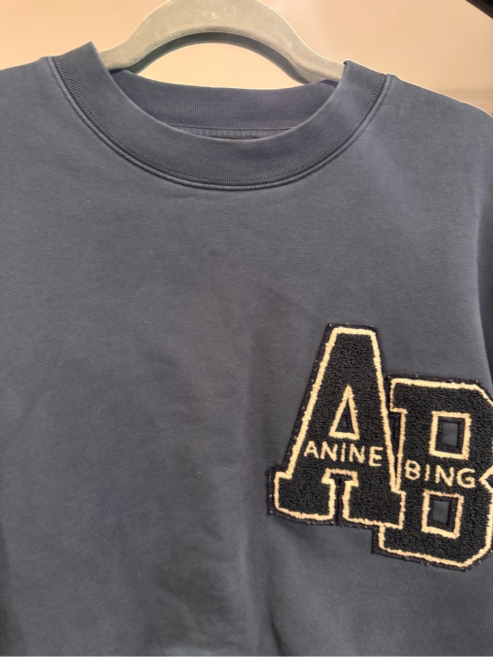 Anine Bing Miles Oversized Letterman Sweatshirt - Picture 3 of 6